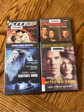 DVDs 📀 set Winter’s Bone, Imitation Game, Kites & Roommate
